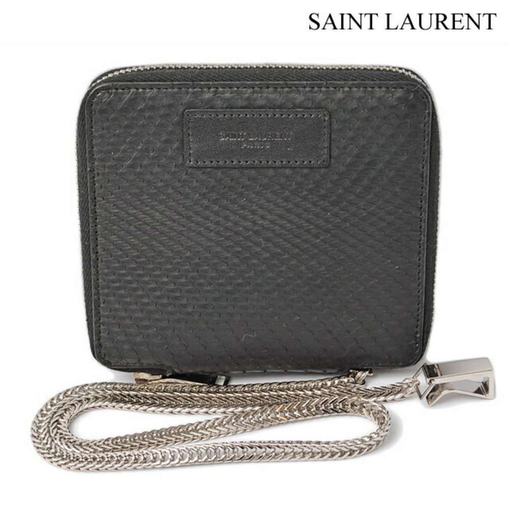 Saint Laurent Wallet Python Boclassic Black - image 2